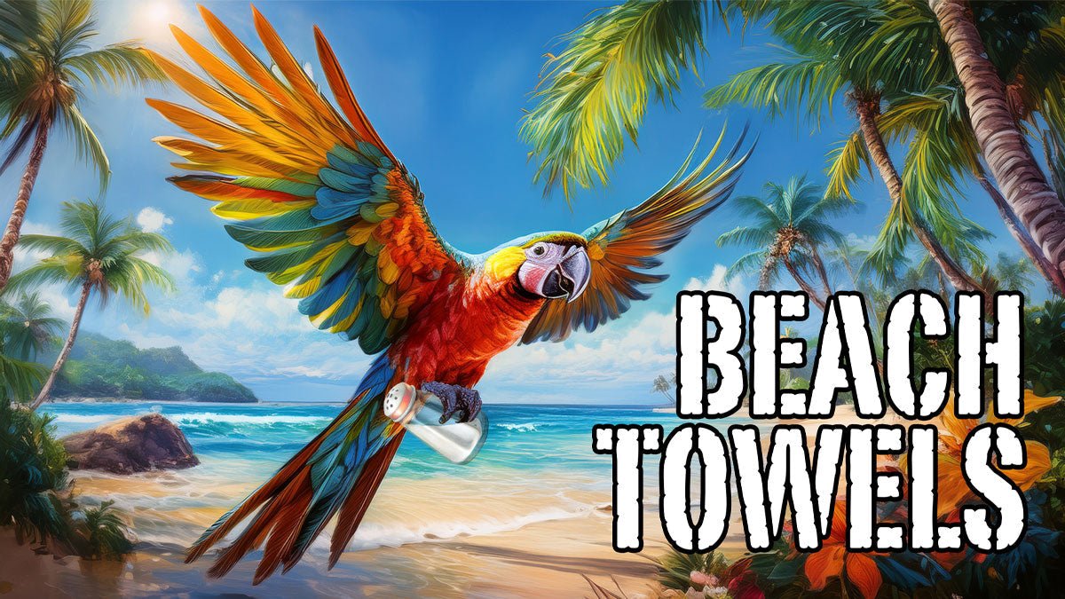 Cool Beach Towels 🌴 Tropical and Tie-Dye - Bongo Beachwear
