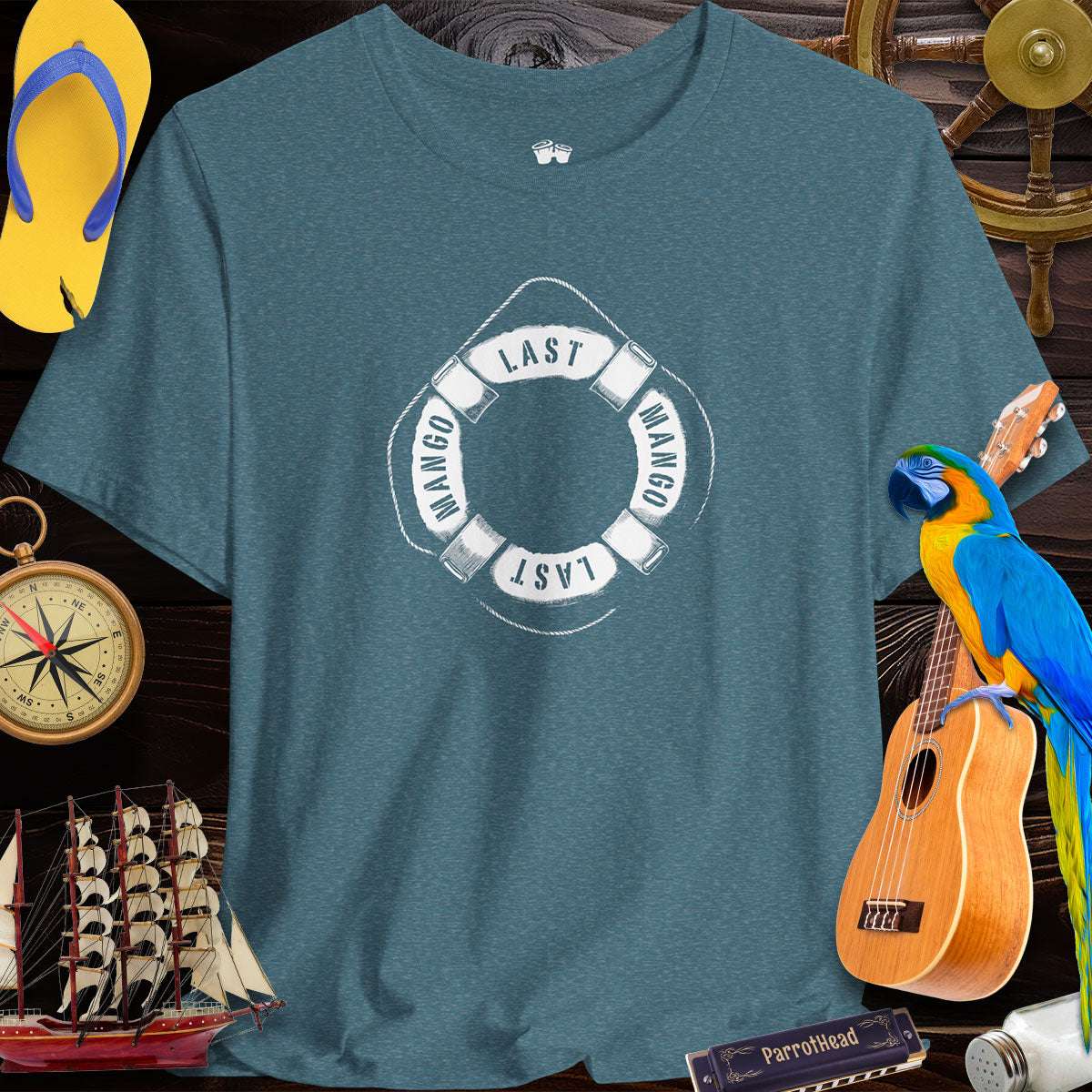 Last Mango Lifesaver Tee | Fun Summer Vibe T-Shirt for ParrotHeads