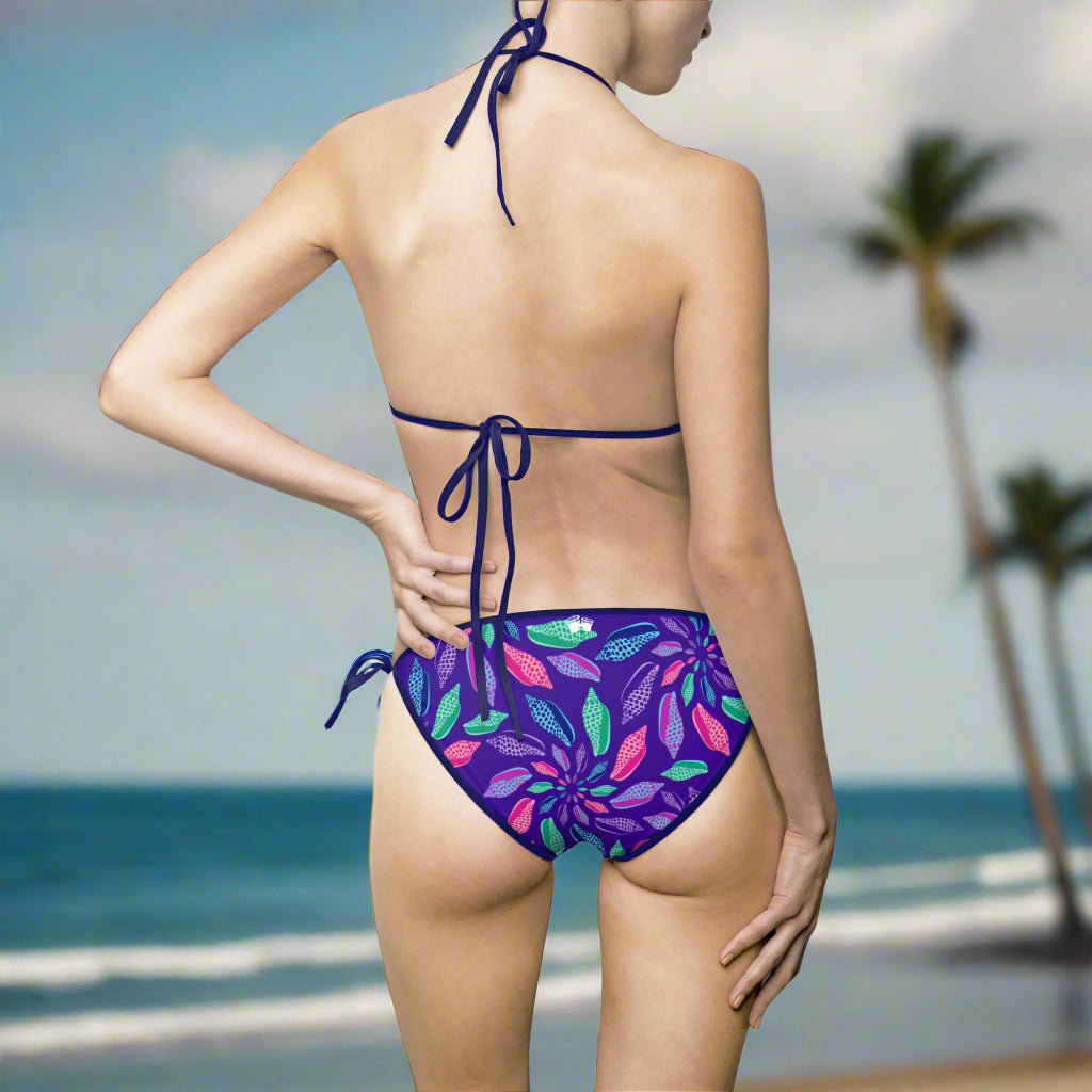Girl in Bikini Facing The Ocean