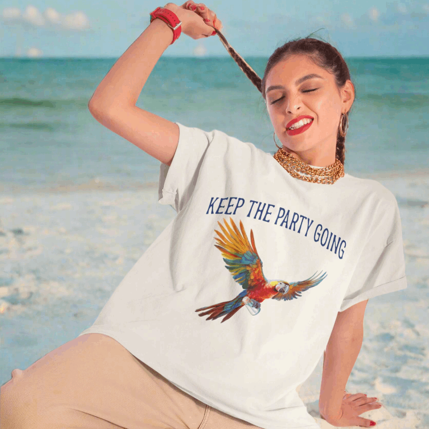 Surf chick playing in the sand in the Florida Keys