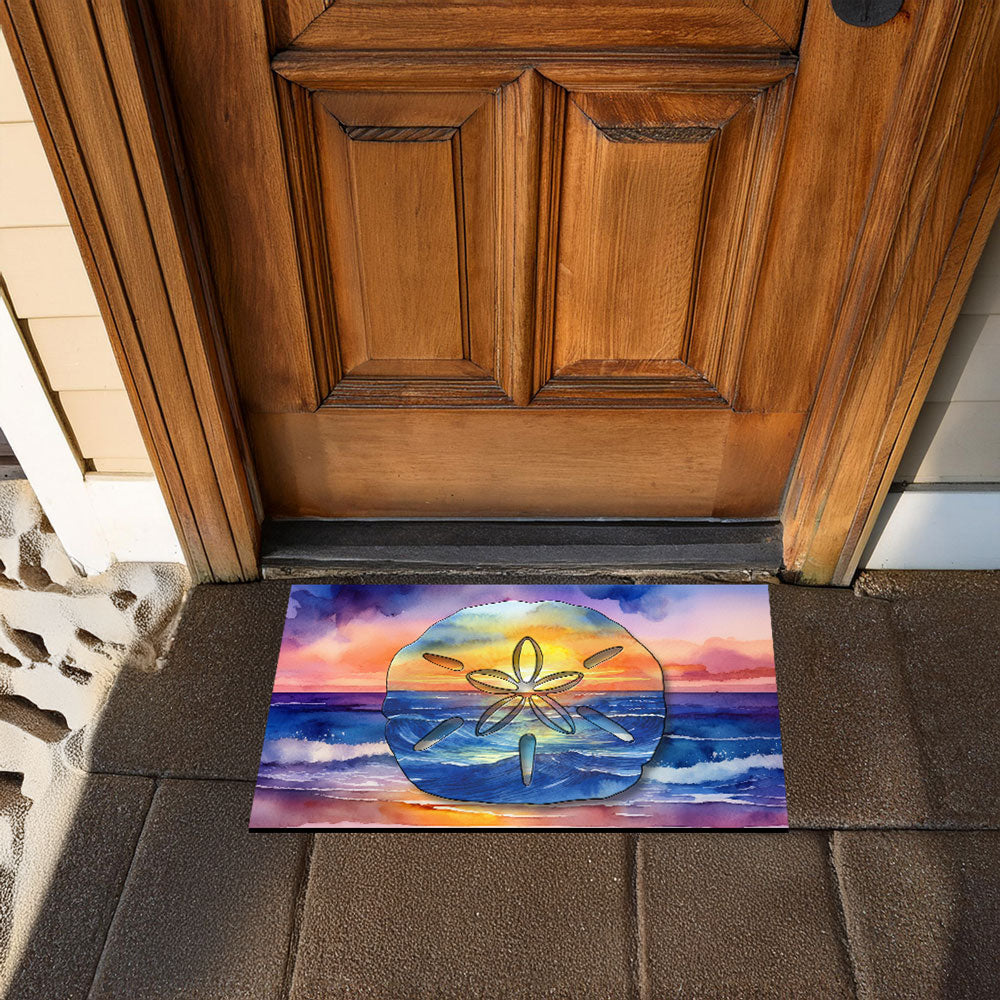 Doormat 🌴 Painted Sand Dollar Beach