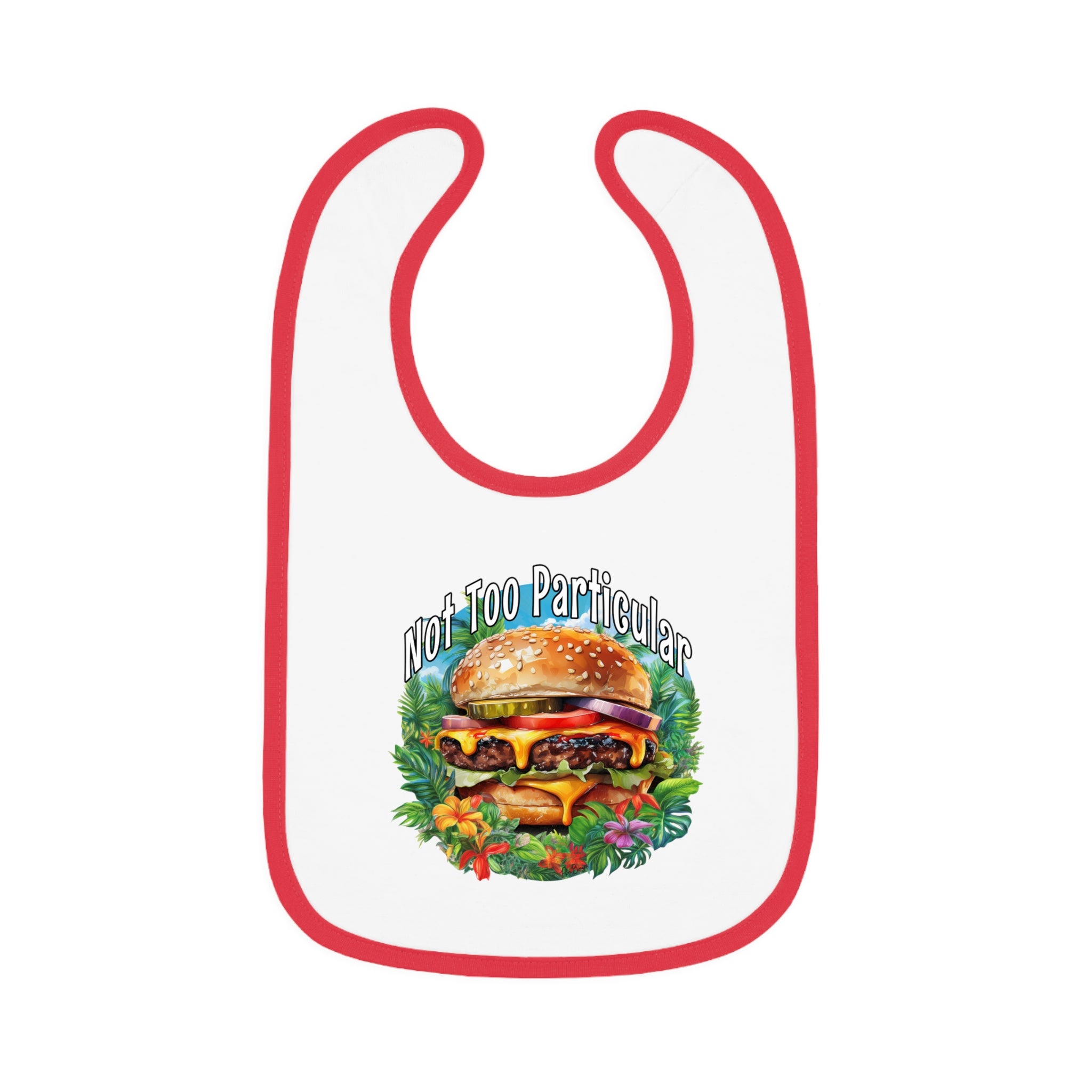 Baby Bib - Paradise Cheeseburger Disign