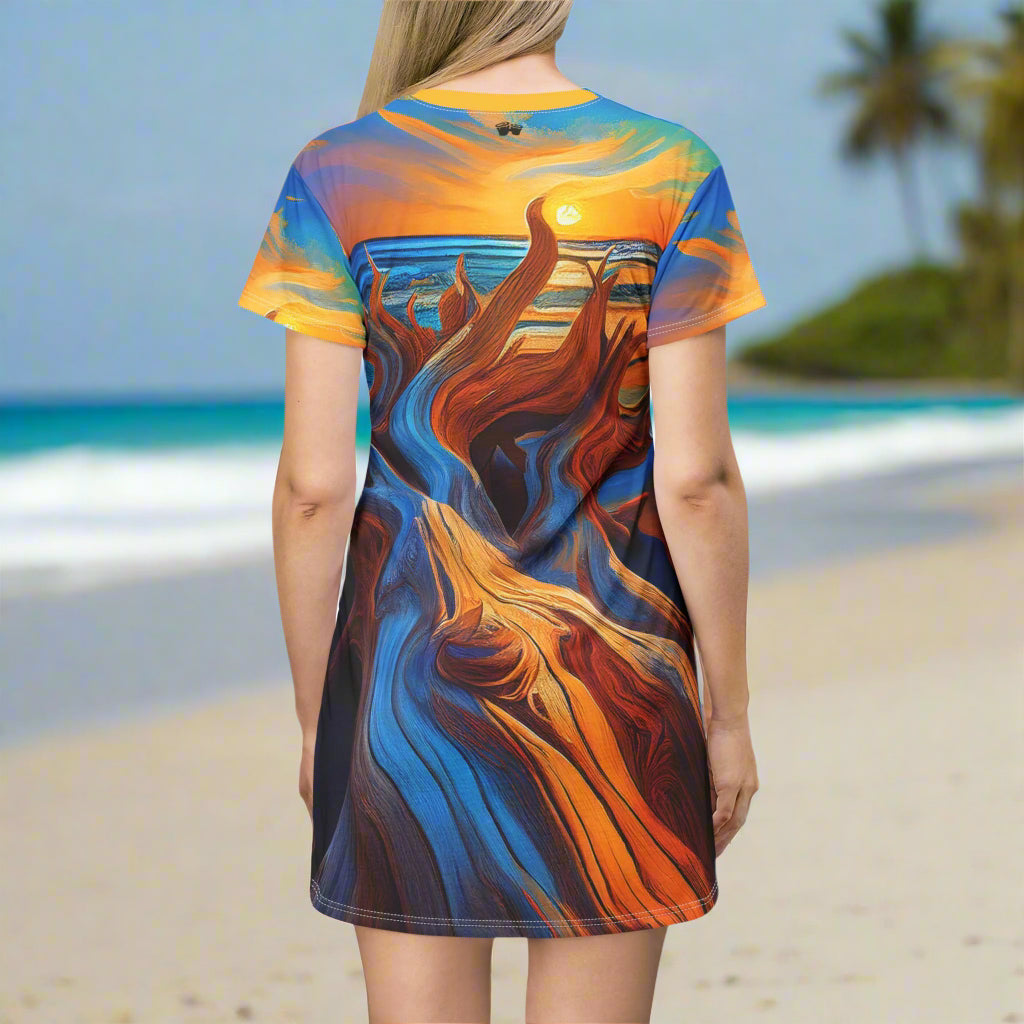 Driftwood Art T-Shirt Dress
