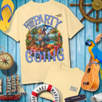 ParrotHead Keep The Party Going T-Shirt featuring vibrant design, perfect for beach parties and music festivals.