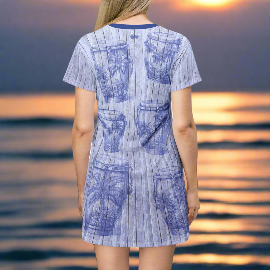 Drum Circle Drums | T-Shirt Dress | Beachwood All Over Art T-Shirts