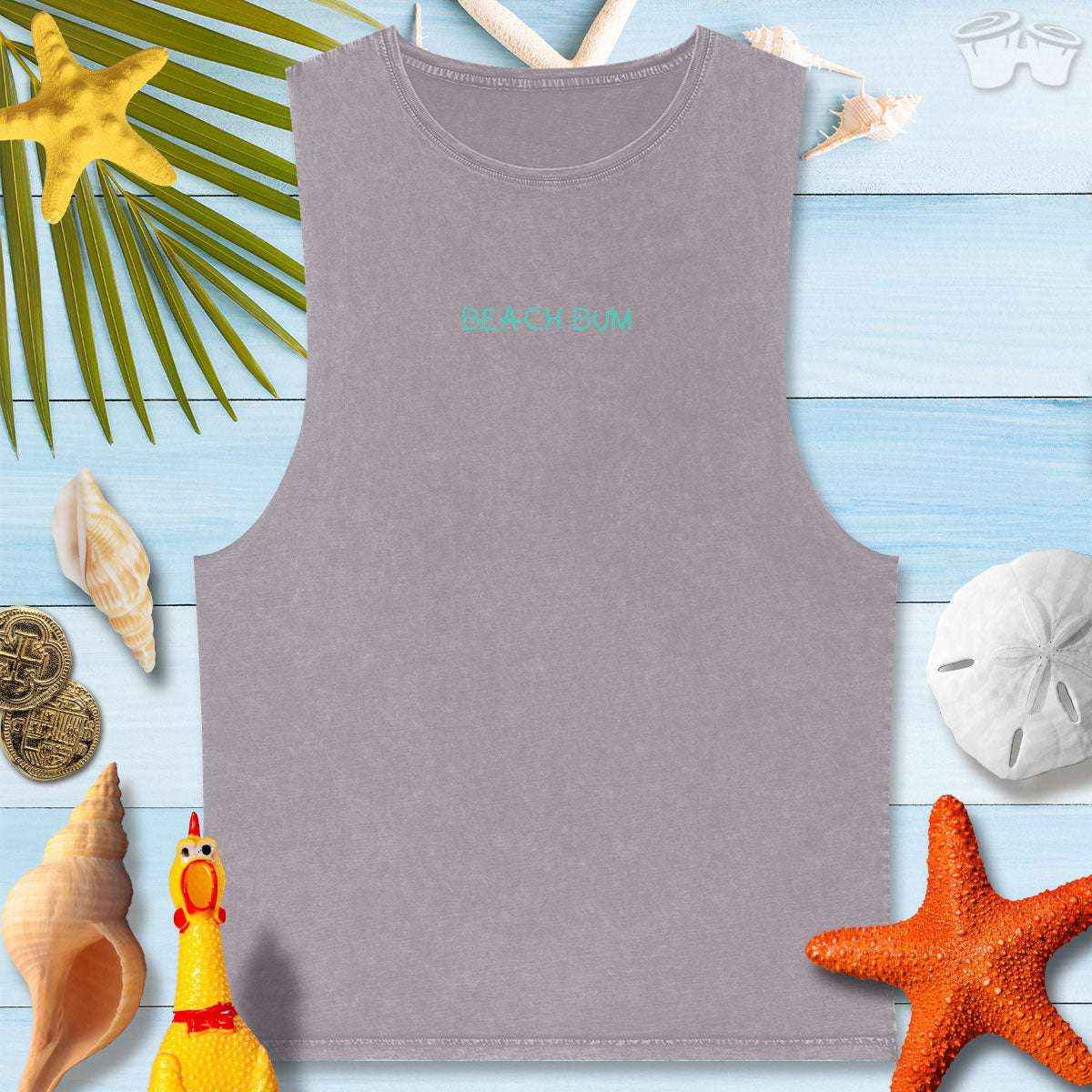 Beach Bum | Stonewash Tank Tops | Summery Vibe 🤙 T-Shirts