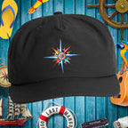 Surf Cap - Coastal Nautical Compass Design Baseball Caps