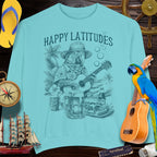 Sweatshirts ParrotHead | Happy Latitudes Sweatshirt with Guitar and Cheeseburger 🌴