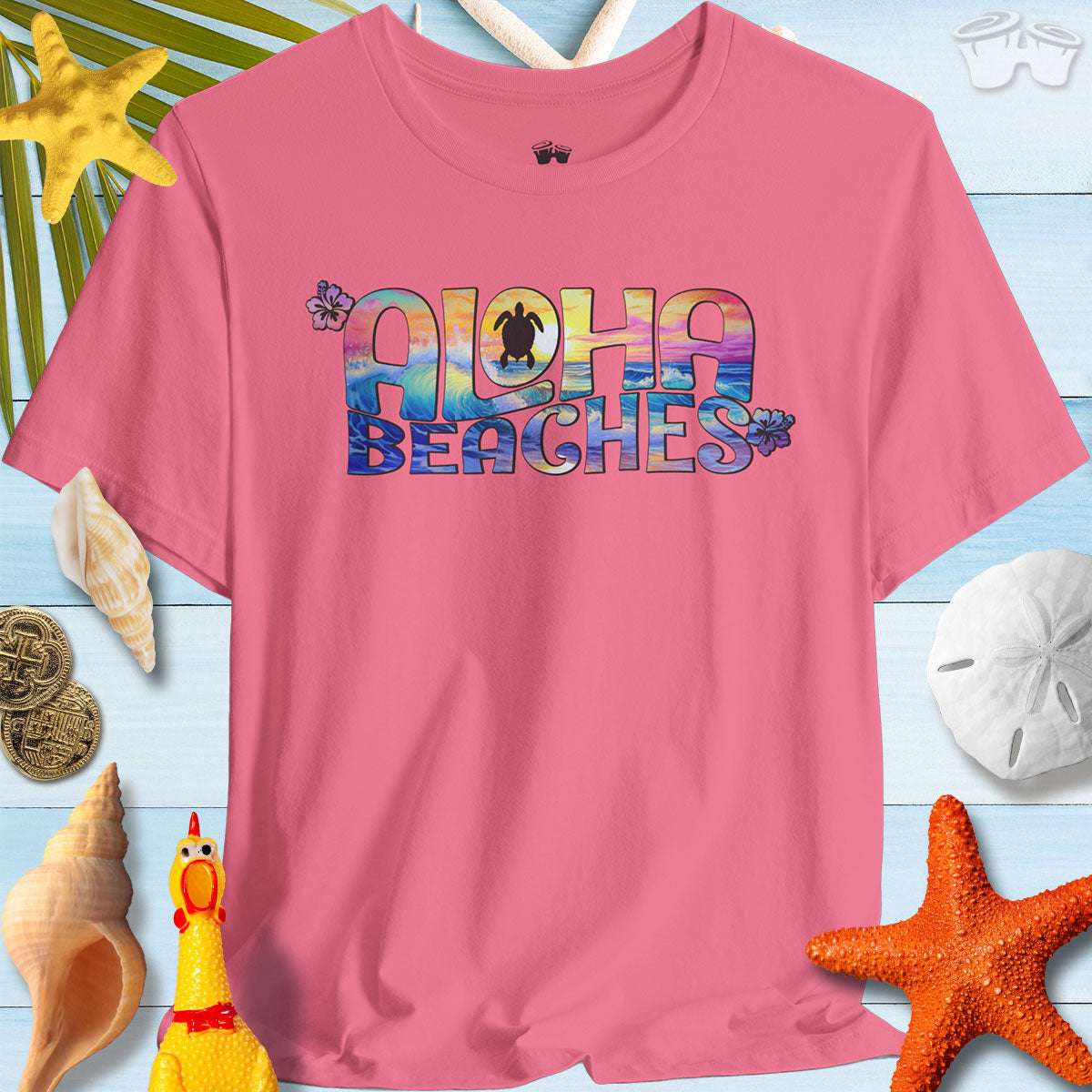 Aloha Beaches T-Shirt | Bella Canvas | Color Waves T-Shirts