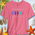 Colorful Junonia T-Shirt in pink with seashell design, perfect for beach lovers and shell collectors.