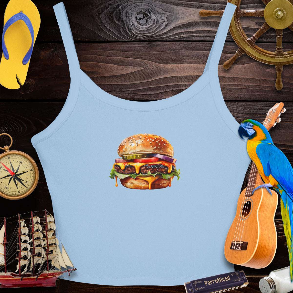 Cheeseburger Paradise Women's Tank Top Tank Tops