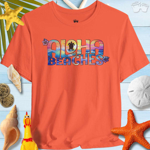 Aloha Beaches T-Shirt | Bella Canvas | Color Waves T-Shirts