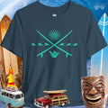 Shaka | Classic Crossed Surfboards On a Beachy Bella Canvas T-Shirt 🤙 T-Shirts