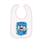 FEED ME! Baby Bib With Cute Baby Shark Design.