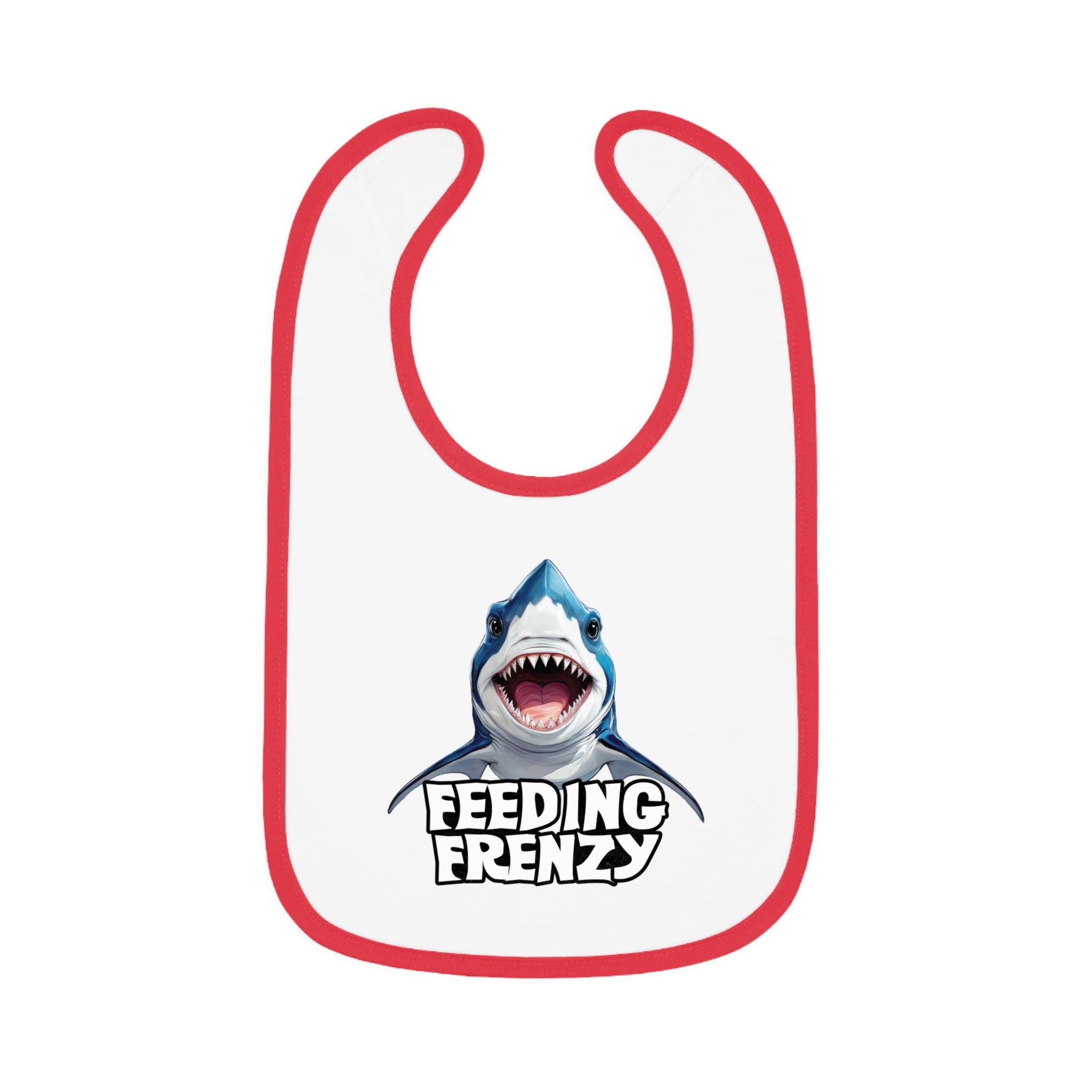 Feeding Frenzy Baby Bib | With Cute Baby Shark Art