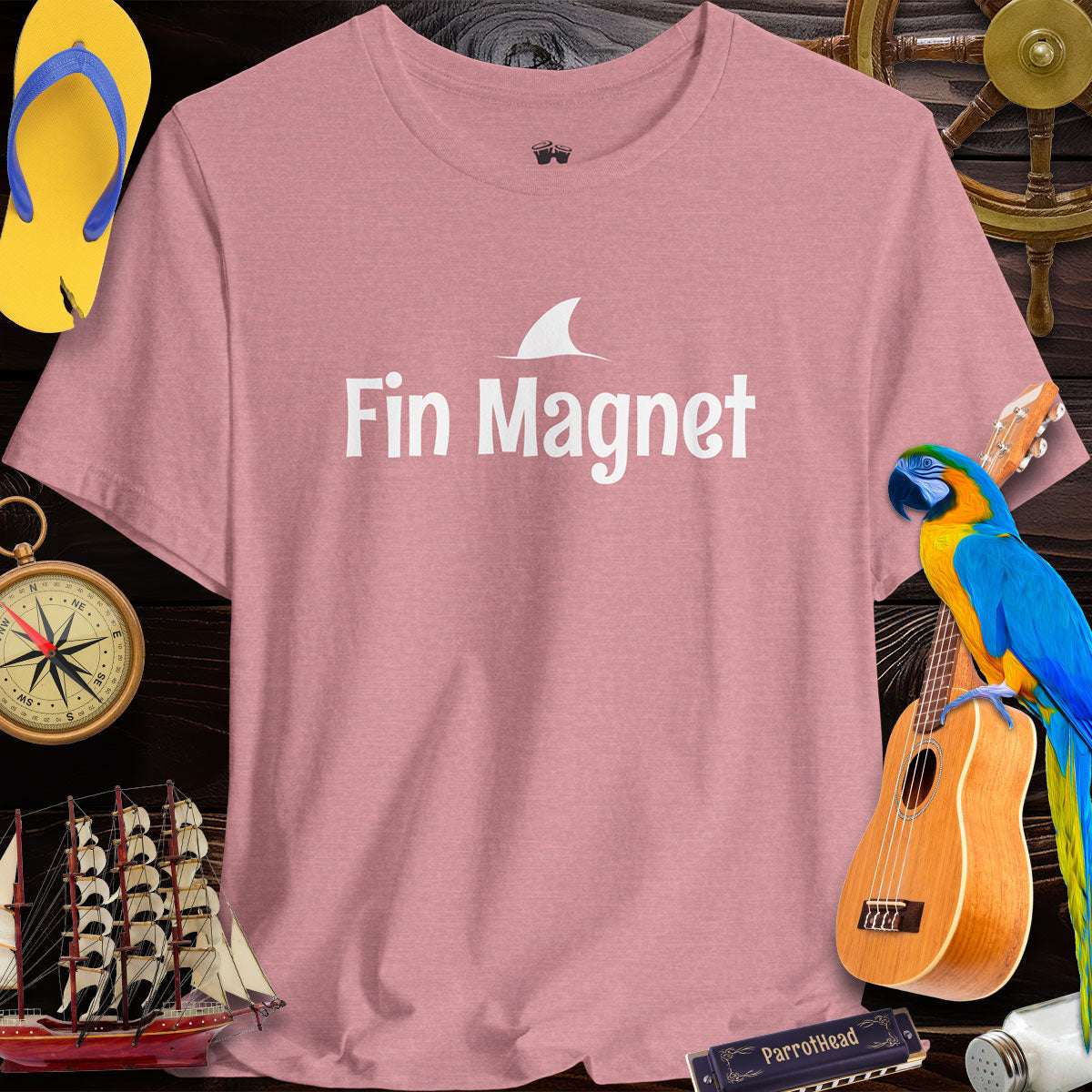 Fins Up | Fin Magnet | Unisex Tee With A Sense Of Humor T-Shirts