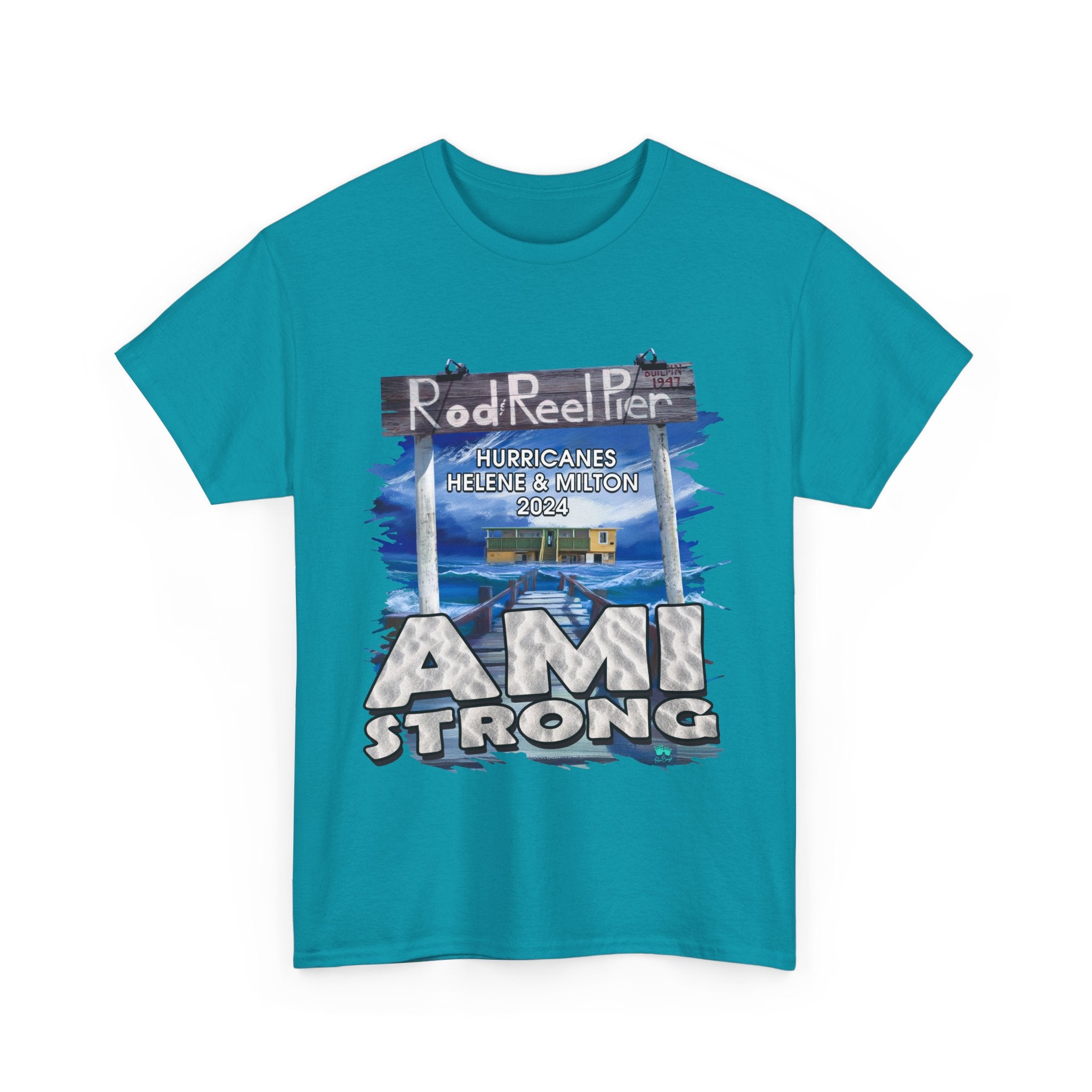 Fundraiser Tee Shirt | Anna Maria Island | Rebuild Rod & Reel Pier.