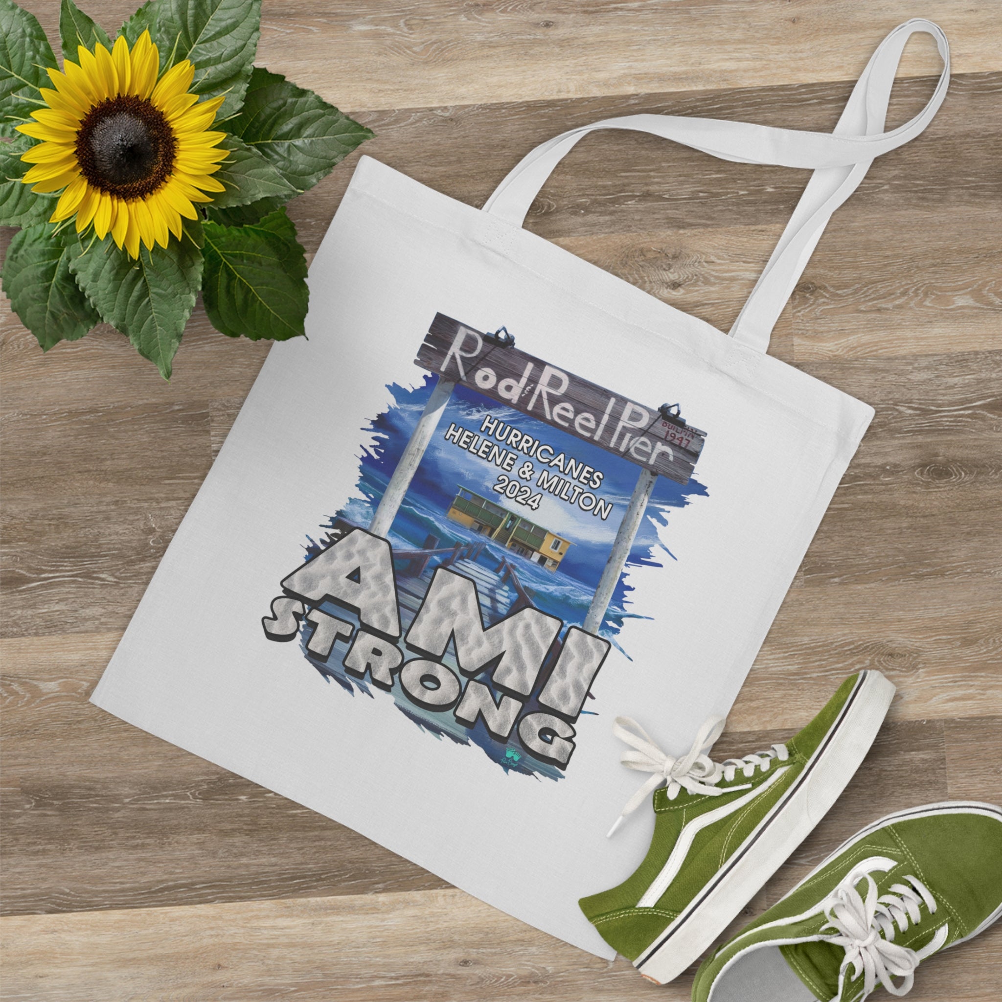 Fundraiser Tote Bag | Rebuild The Rod & Reel Pier | Anna Maria Island