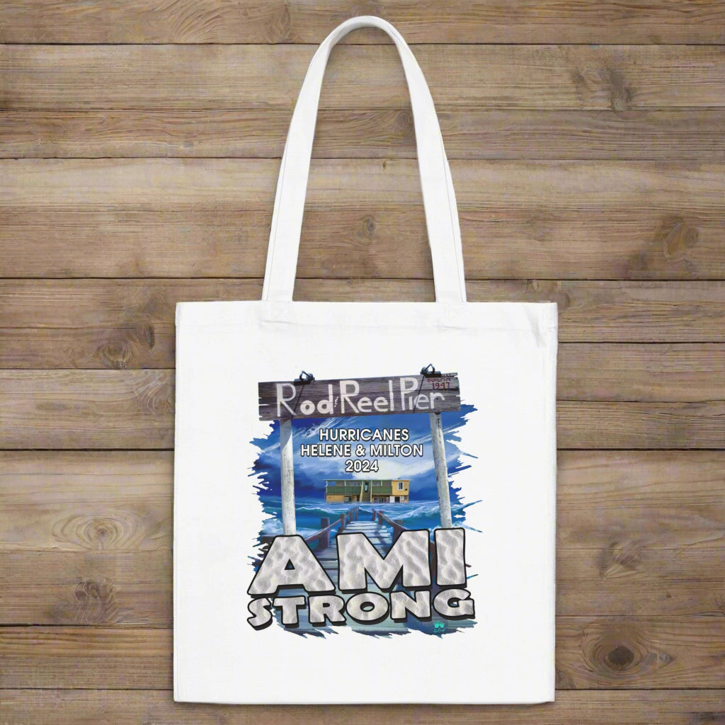 Fundraiser Tote Bag | Rebuild The Rod & Reel Pier | Anna Maria Island