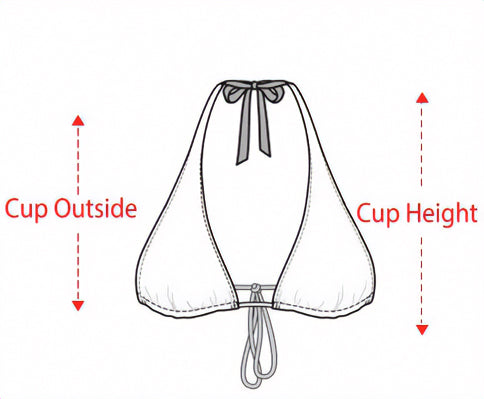 Halter Top Size Guide Image