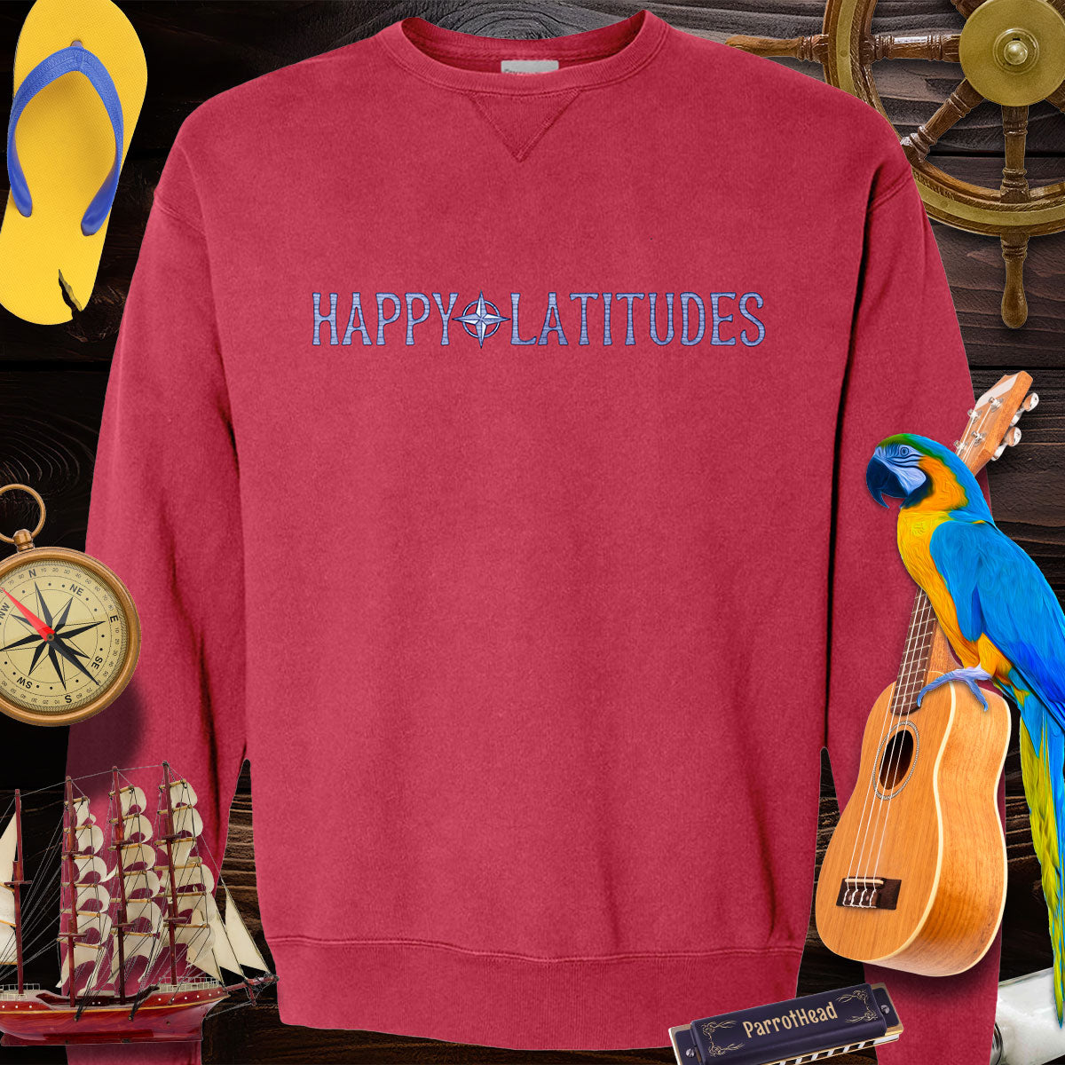 Garment Dyed Sweatshirt | Happy Latitudes Sweatshirts