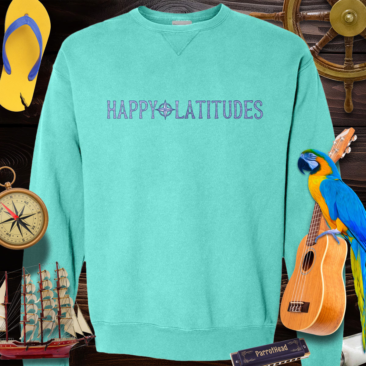 Garment Dyed Sweatshirt | Happy Latitudes Sweatshirts