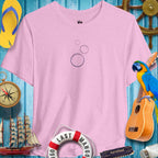 Bubbles Up T-Shirt for ParrotHeads, pink with bubble design, perfect for casual outings and island vibes.