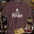 Jolly Roger Pirate Funny Unisex T-Shirt with skull and crossbones design, perfect for casual wear and themed parties.