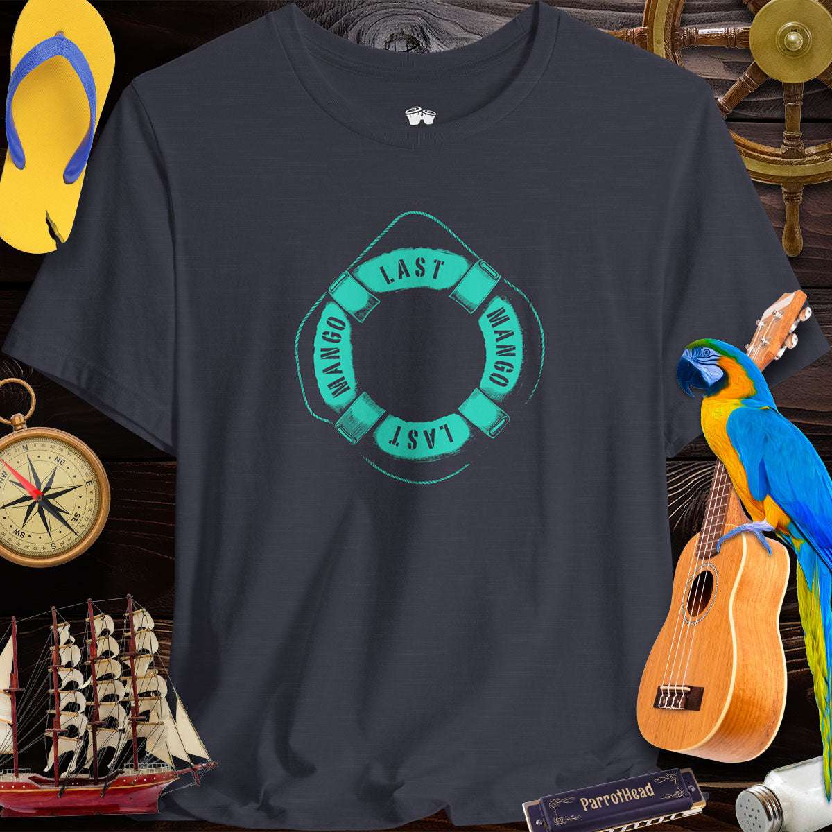 Last Mango Lifesaver Tee | Fun Summer Vibe T-Shirt for ParrotHeads 