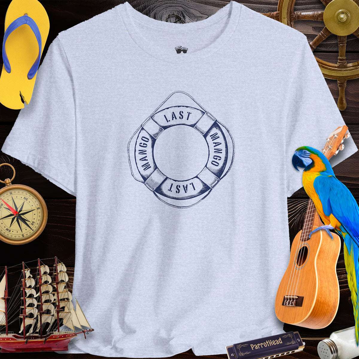 Last Mango Lifesaver Tee | Fun Summer Vibe T-Shirt for ParrotHeads