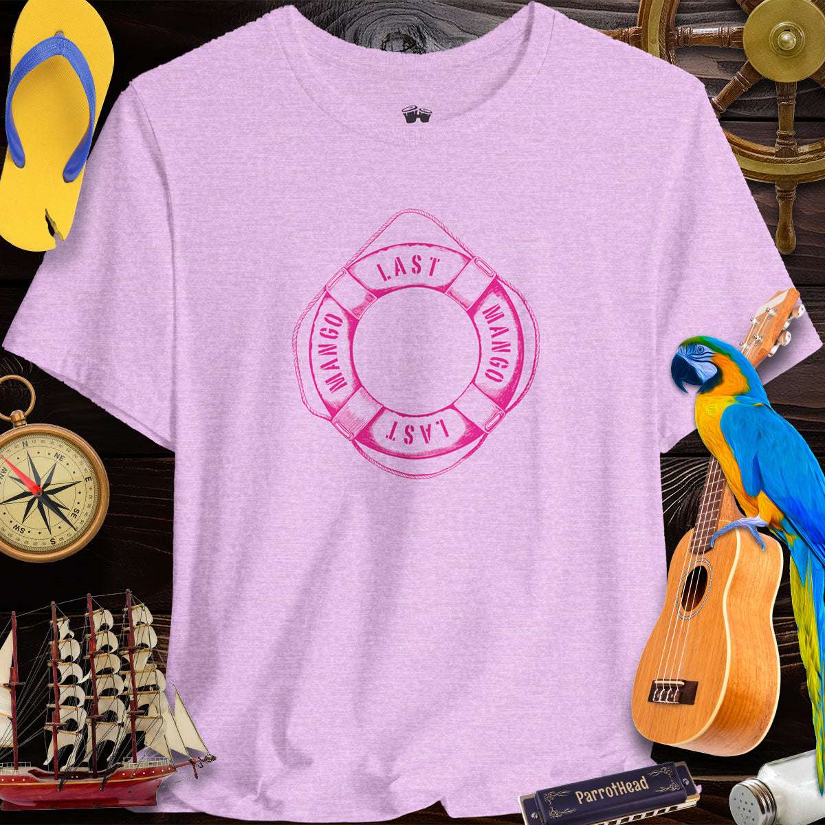 Last Mango Lifesaver Tee | Fun Summer Vibe T-Shirt for ParrotHeads
