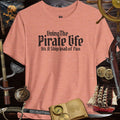 Living the Pirate Life unisex tee, A Shipload of Fun, designed for adventure lovers and beach enthusiasts.
