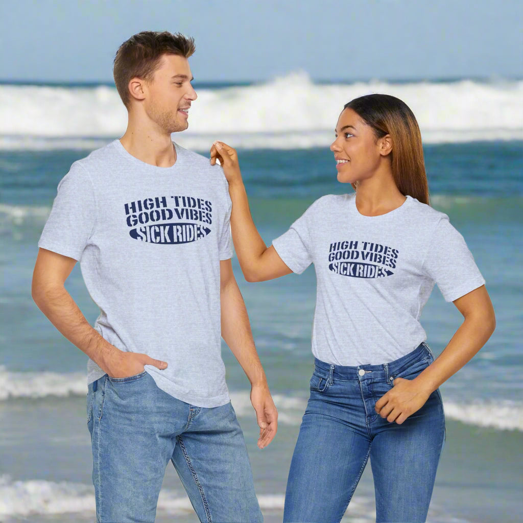 High Tides Good Vibes and Sick Rides | Bella Canvas T-Shirt 🤙 T-Shirts