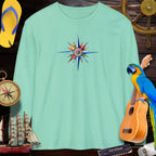 T-Shirts Crazy ParrotHead Long Sleeve T-Shirt - Compass on Front