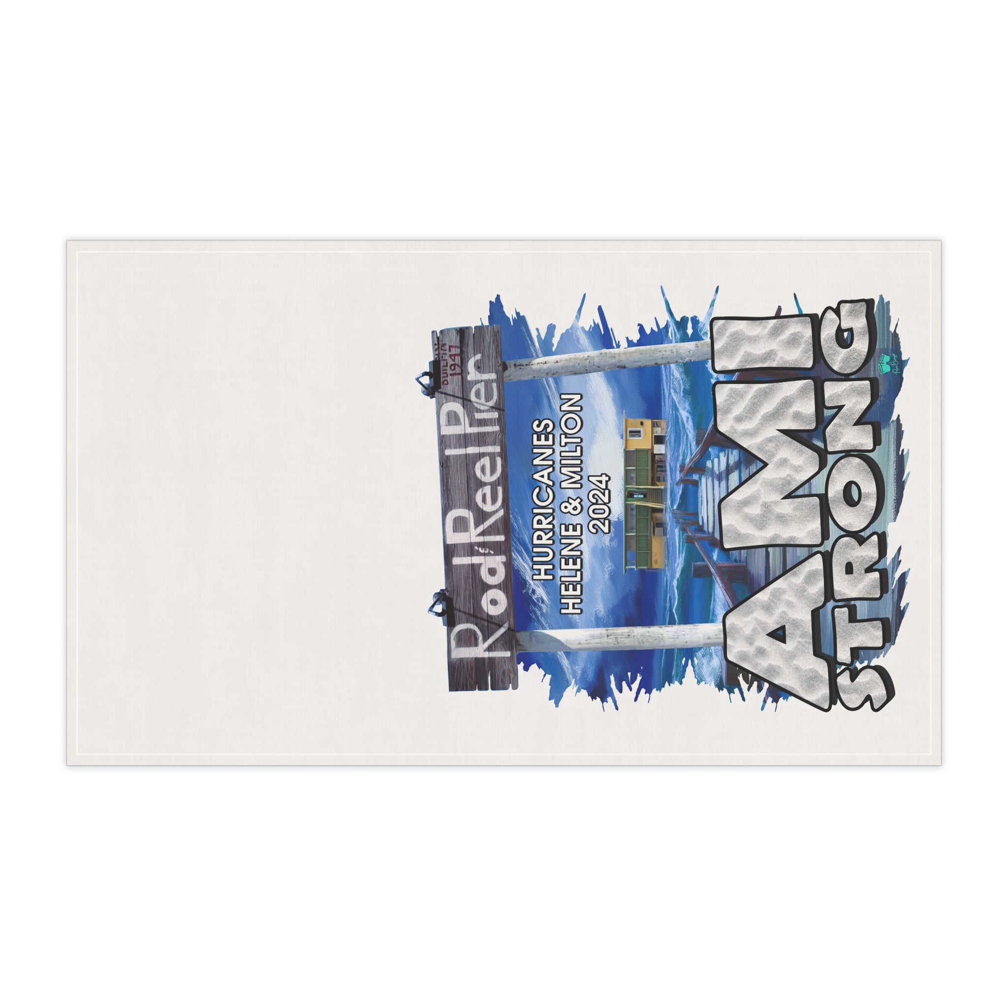 Cotton Twill Tea Towel | Fundraiser for Rod & Reel Pier