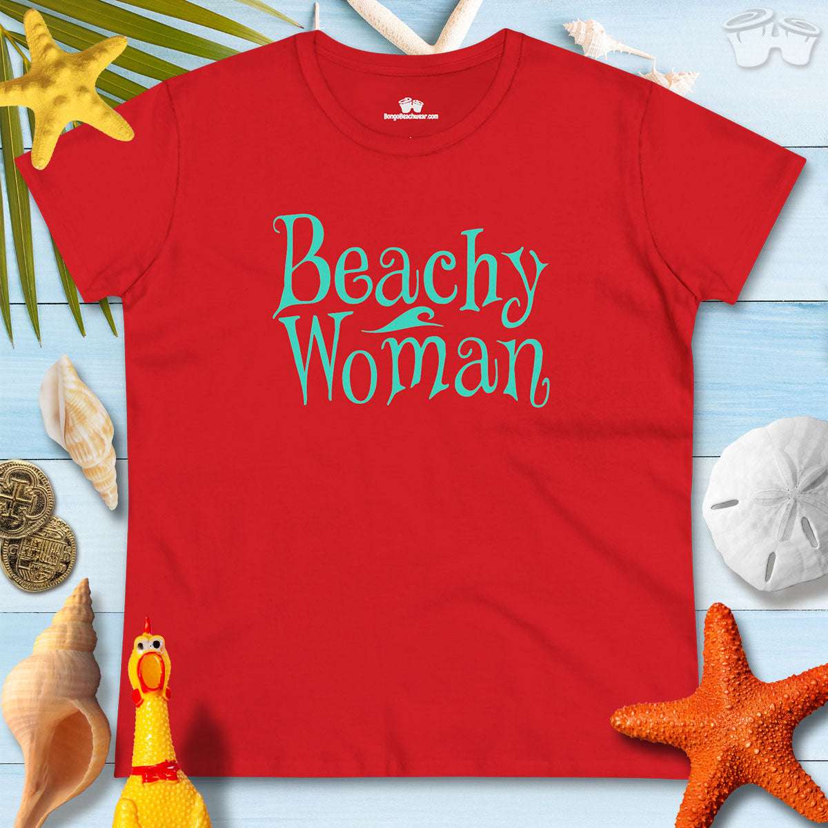 Red-Beachy Women | Clever Beach T s | Just For Women T-Shirt