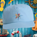 Surf Cap - Coastal Nautical Compass Design Baseball Caps