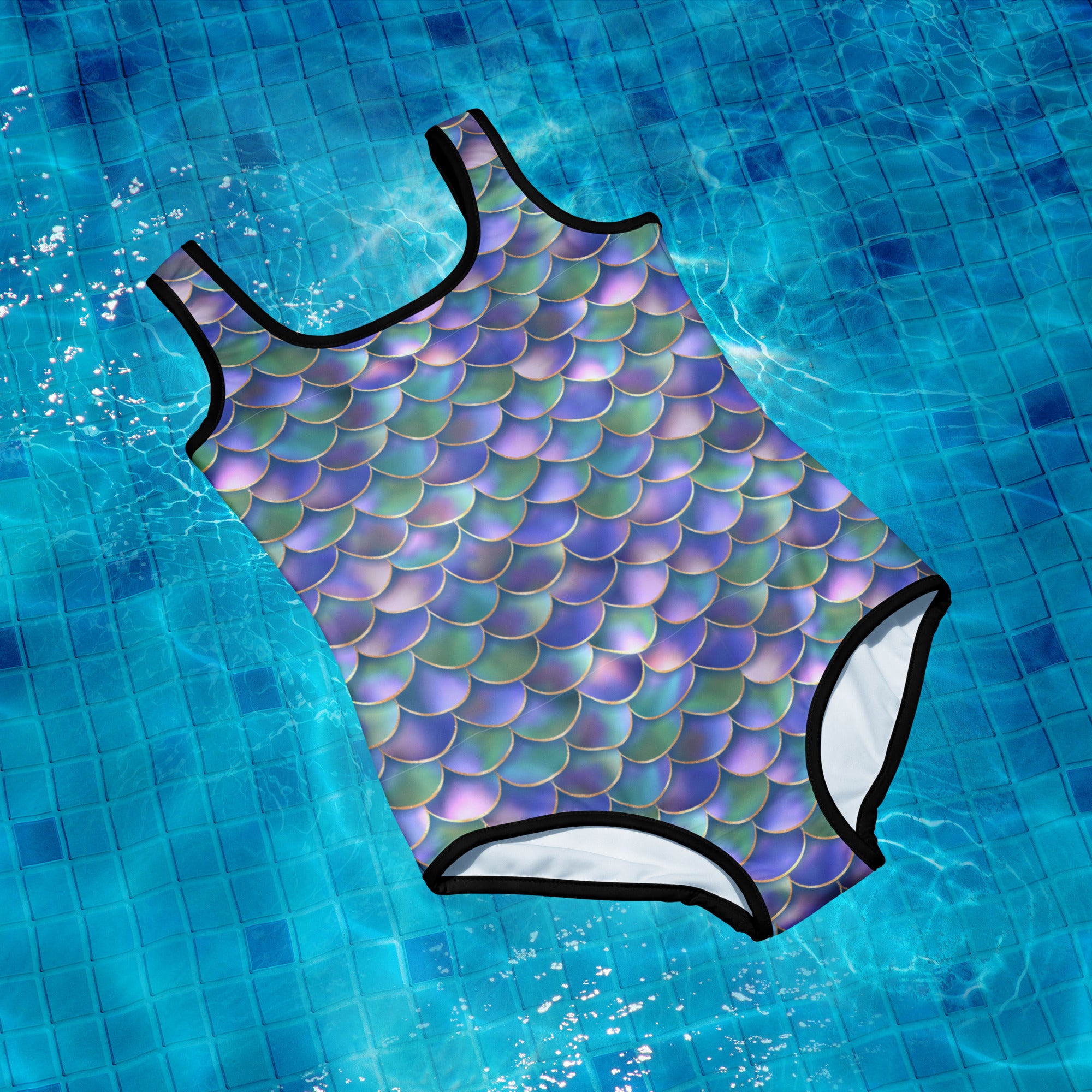 Mermaid Print Girls' Youth Swimsuit