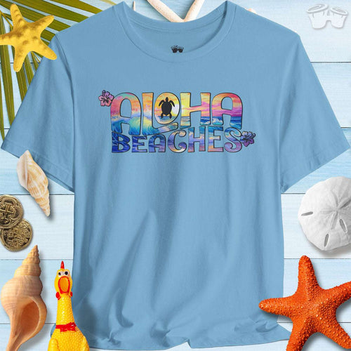 Aloha Beaches T-Shirt | Bella Canvas | Color Waves T-Shirts