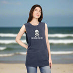Jolly Roger Pirate - Stonewash Pirate Themed Tank Top 🏴‍☠️ Tank Tops