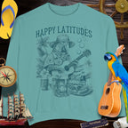 Sweatshirts ParrotHead | Happy Latitudes Sweatshirt with Guitar and Cheeseburger 🌴