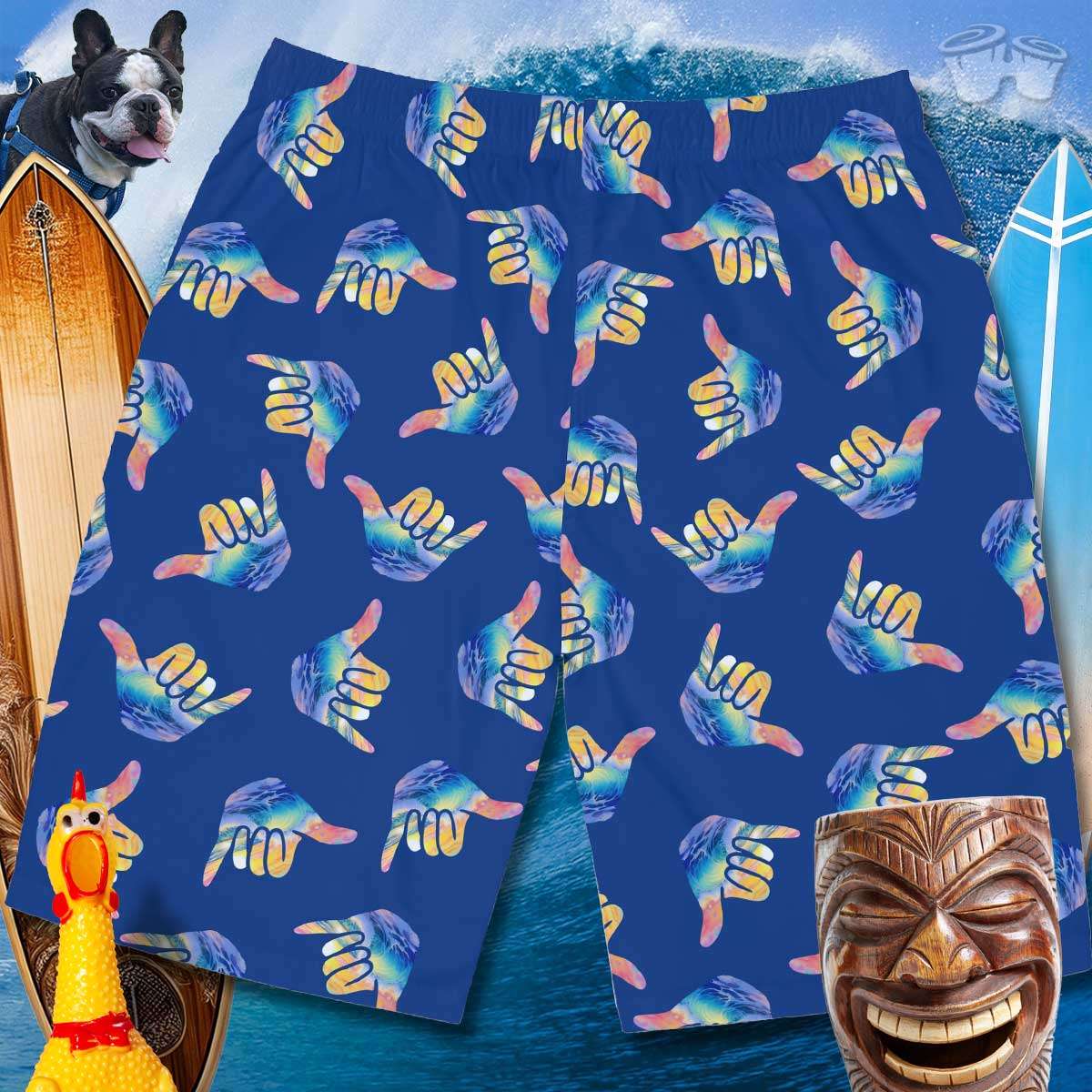 Shaka Board Shorts 🌴  Beachwear For Men