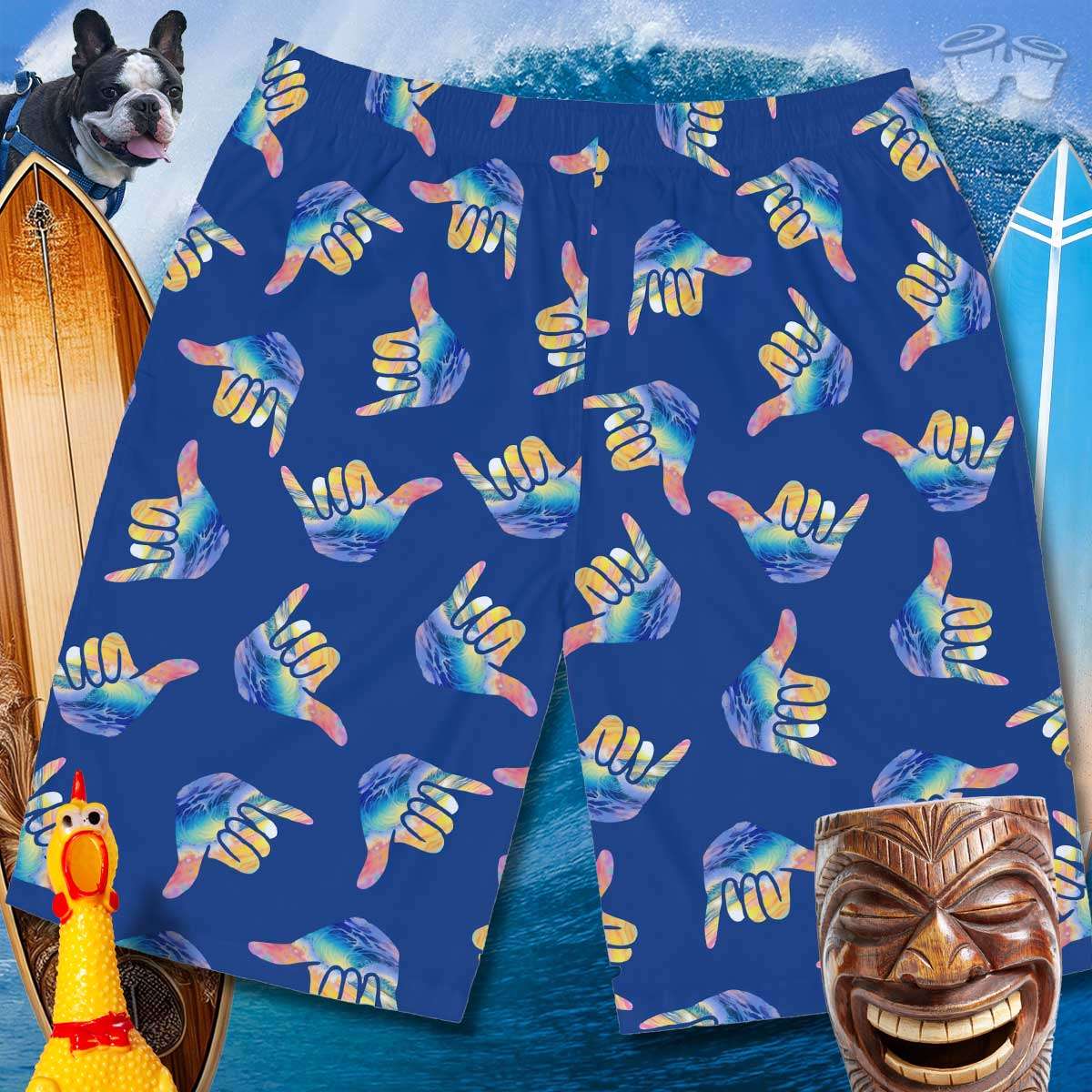 Shaka Board Shorts 🌴  Beachwear For Men