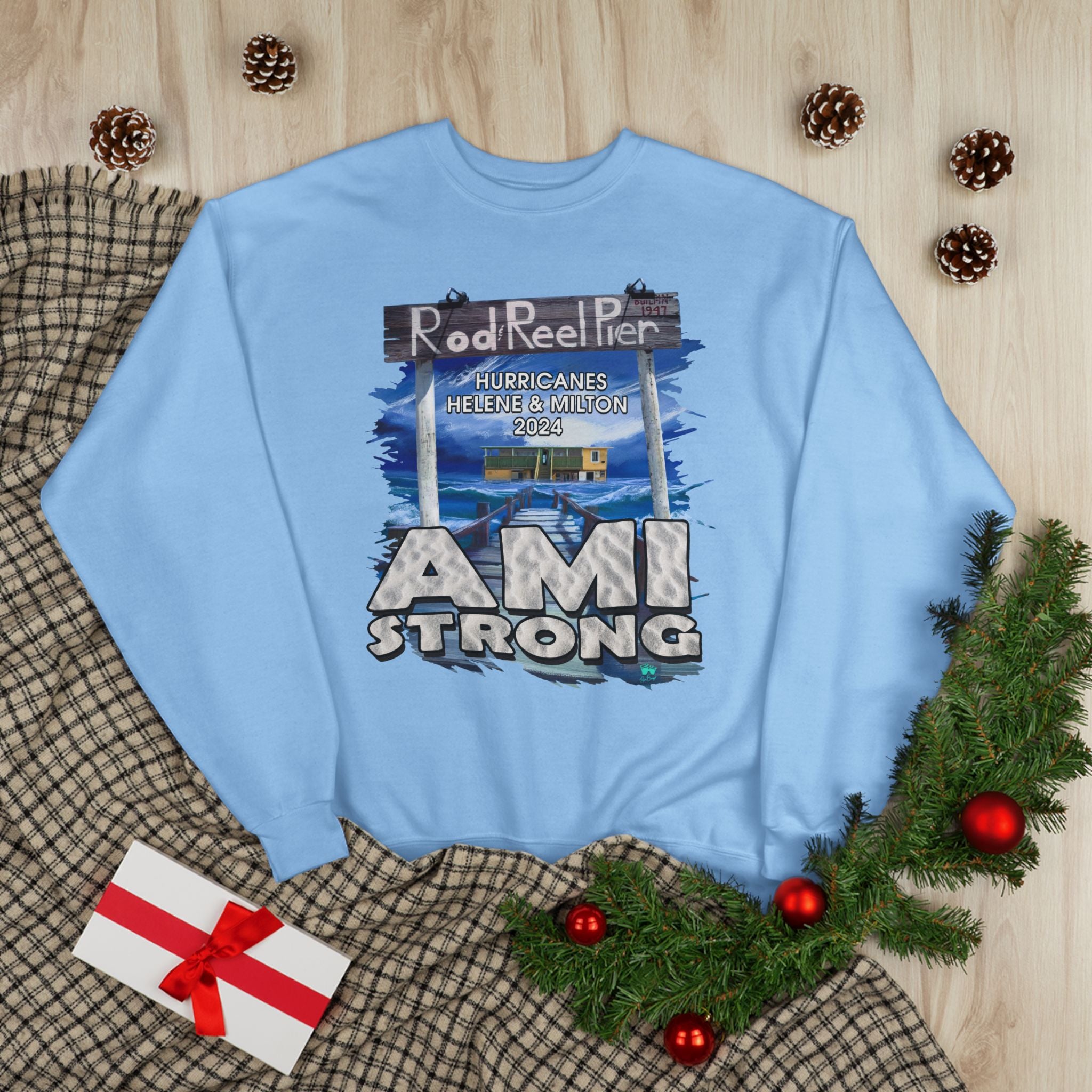 Rebuild Rod & Reel Pier Fundraiser Sweatshirt Sweatshirts