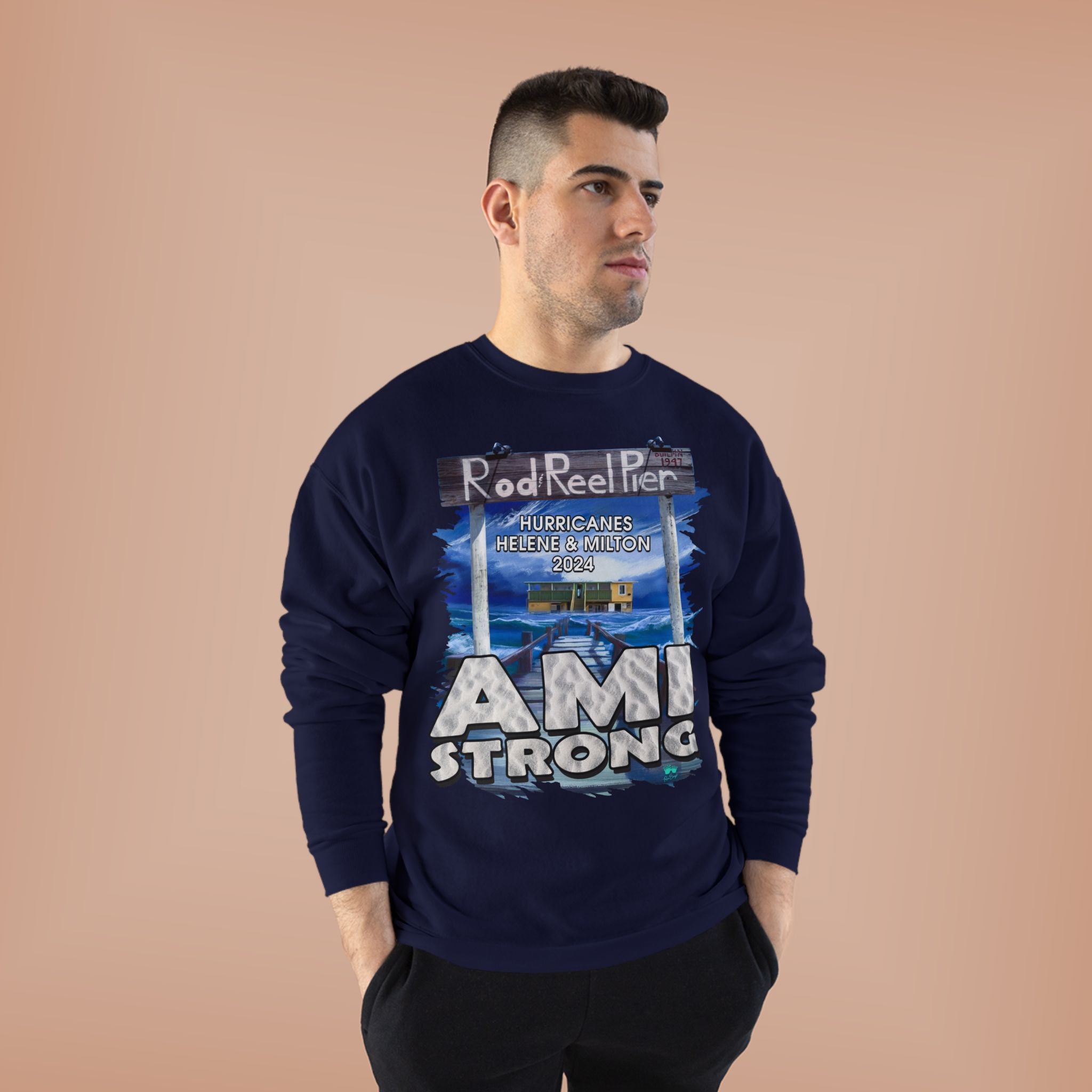Rebuild Rod & Reel Pier Fundraiser Sweatshirt Sweatshirts