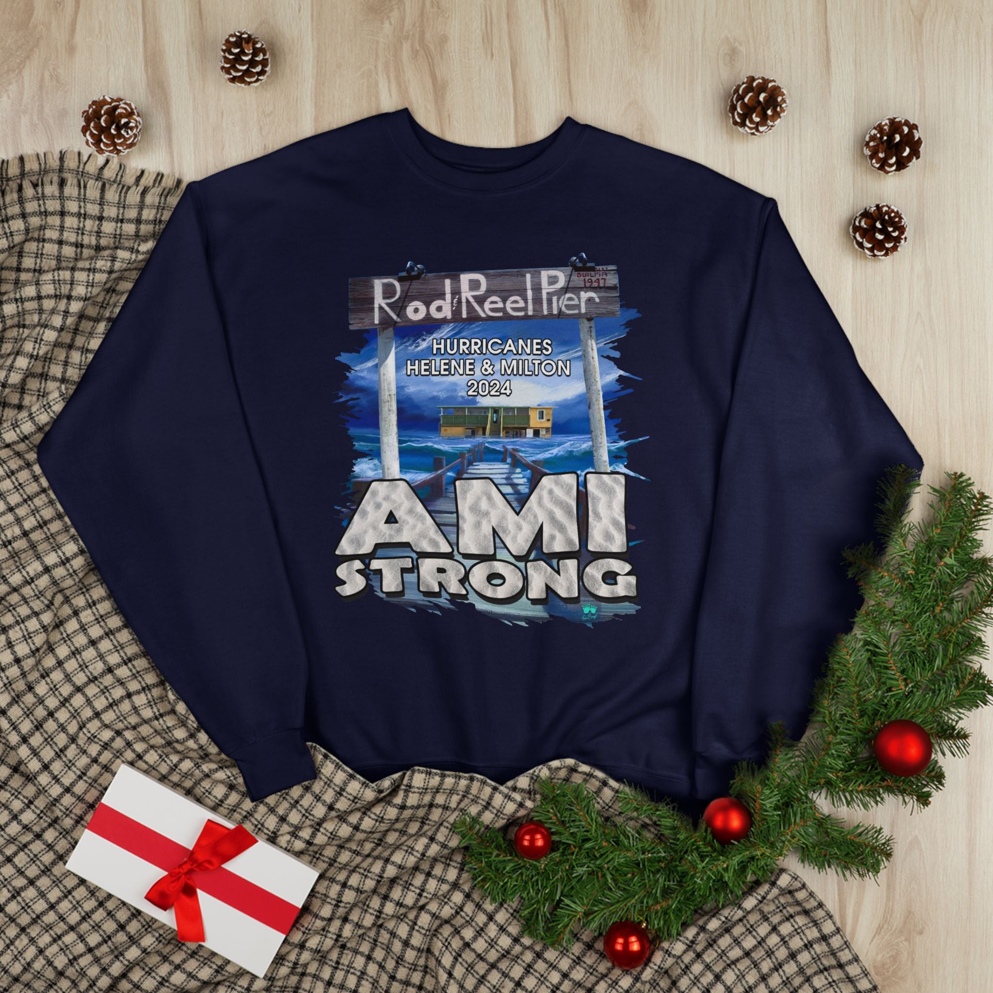 Rebuild Rod & Reel Pier Fundraiser Sweatshirt Sweatshirts