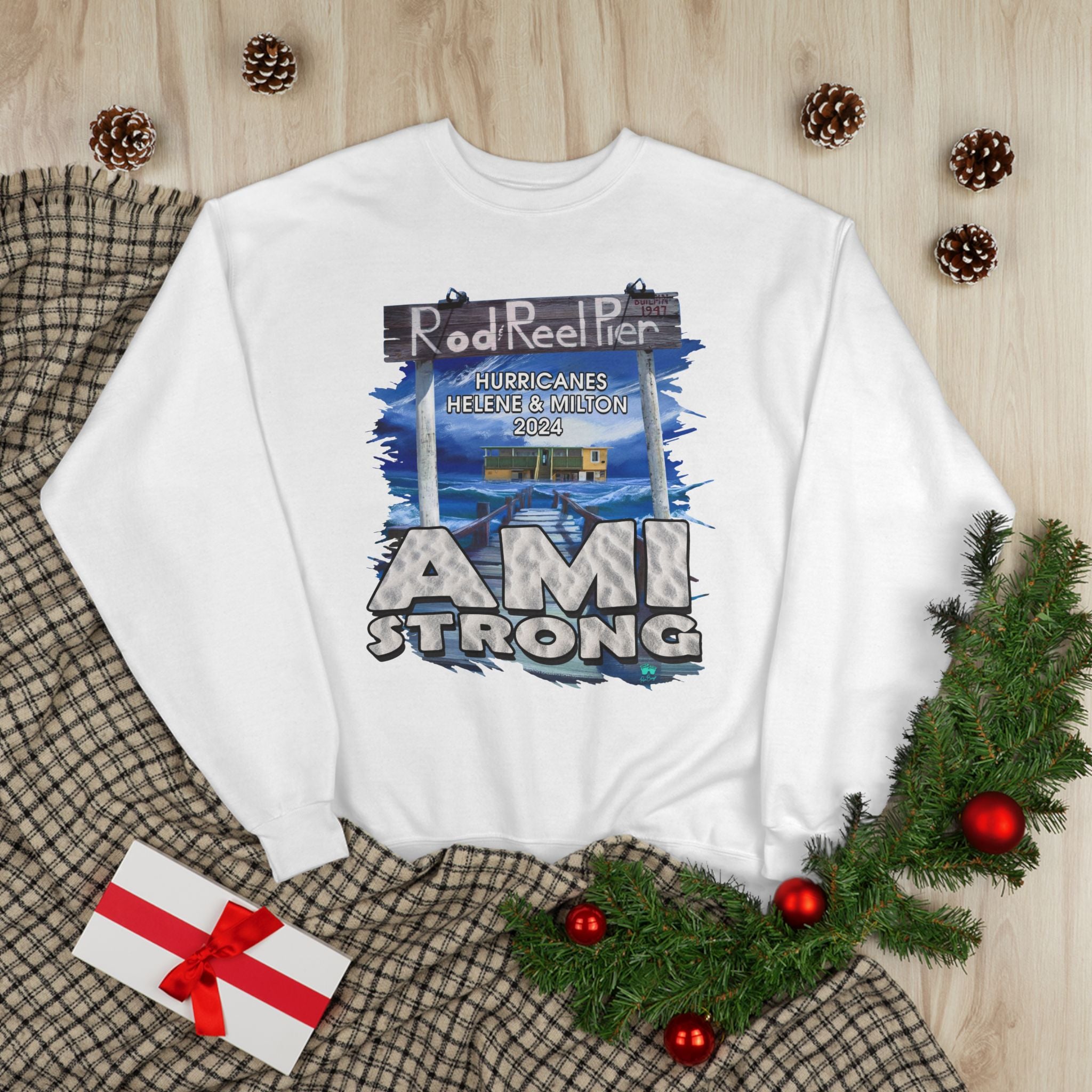 Rebuild Rod & Reel Pier Fundraiser Sweatshirt Sweatshirts