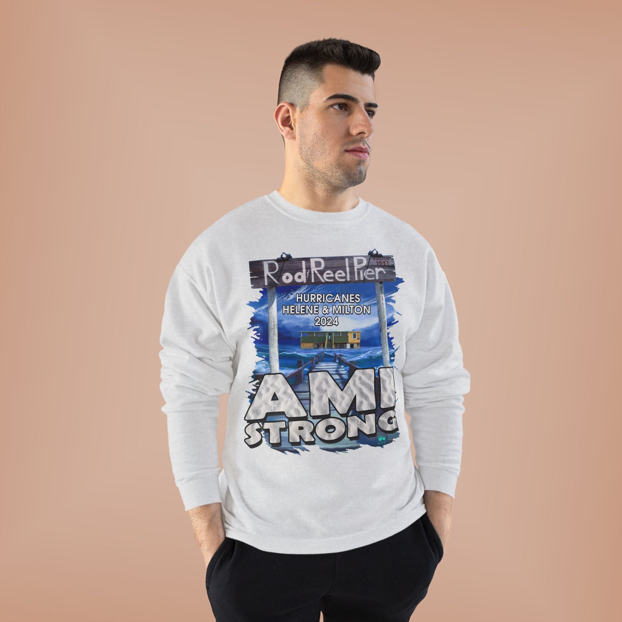Rebuild Rod & Reel Pier Fundraiser Sweatshirt Sweatshirts