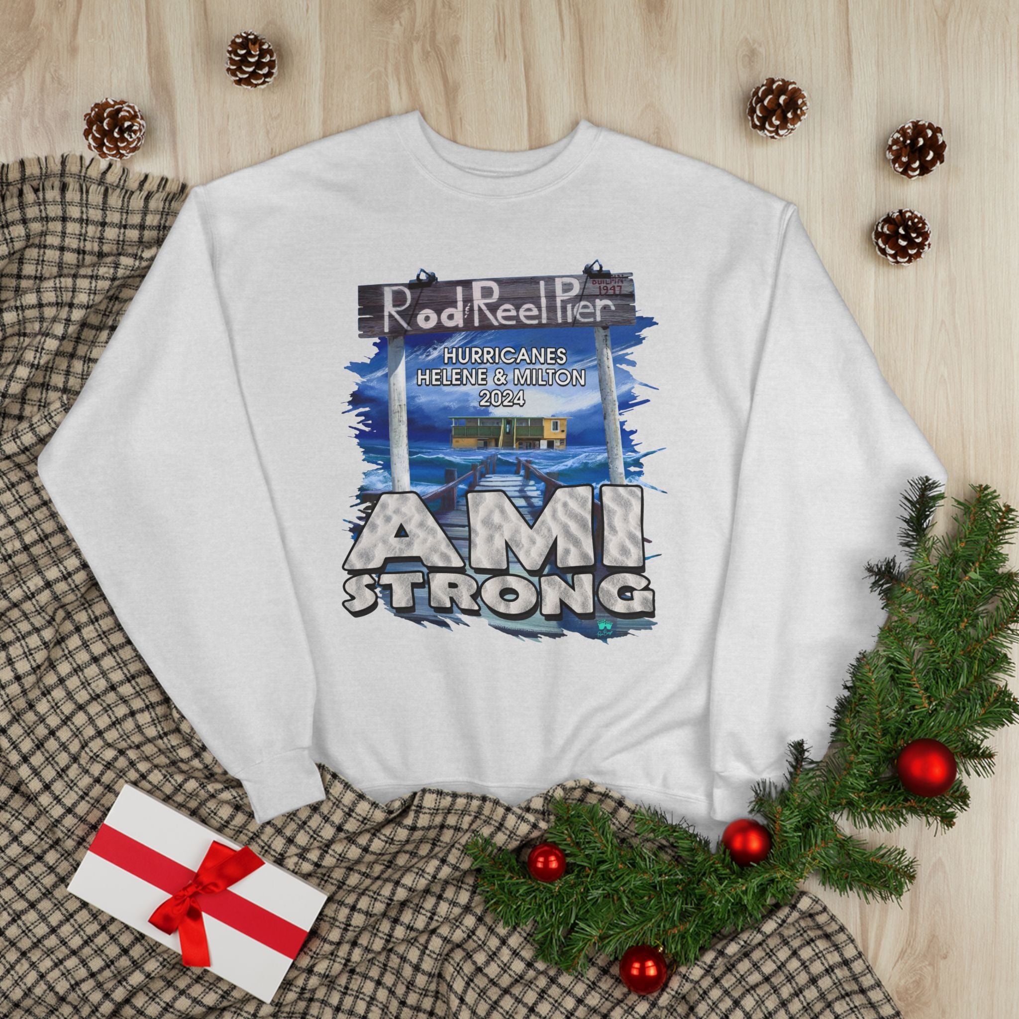 Rebuild Rod & Reel Pier Fundraiser Sweatshirt Sweatshirts