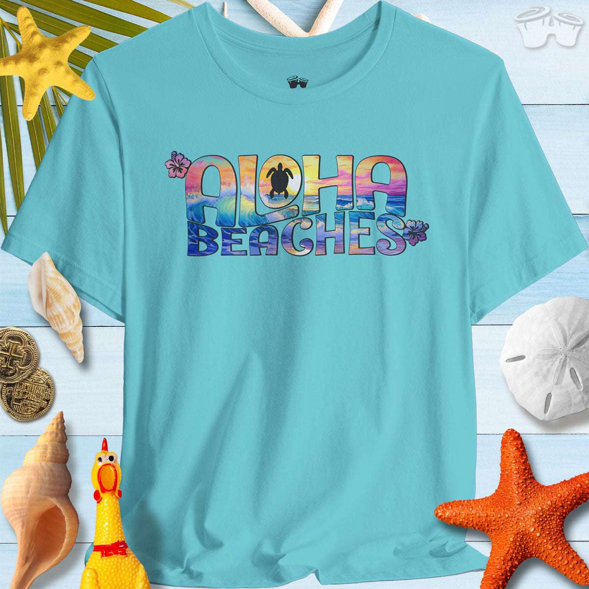 Aloha Beaches T-Shirt | Bella Canvas | Color Waves T-Shirts